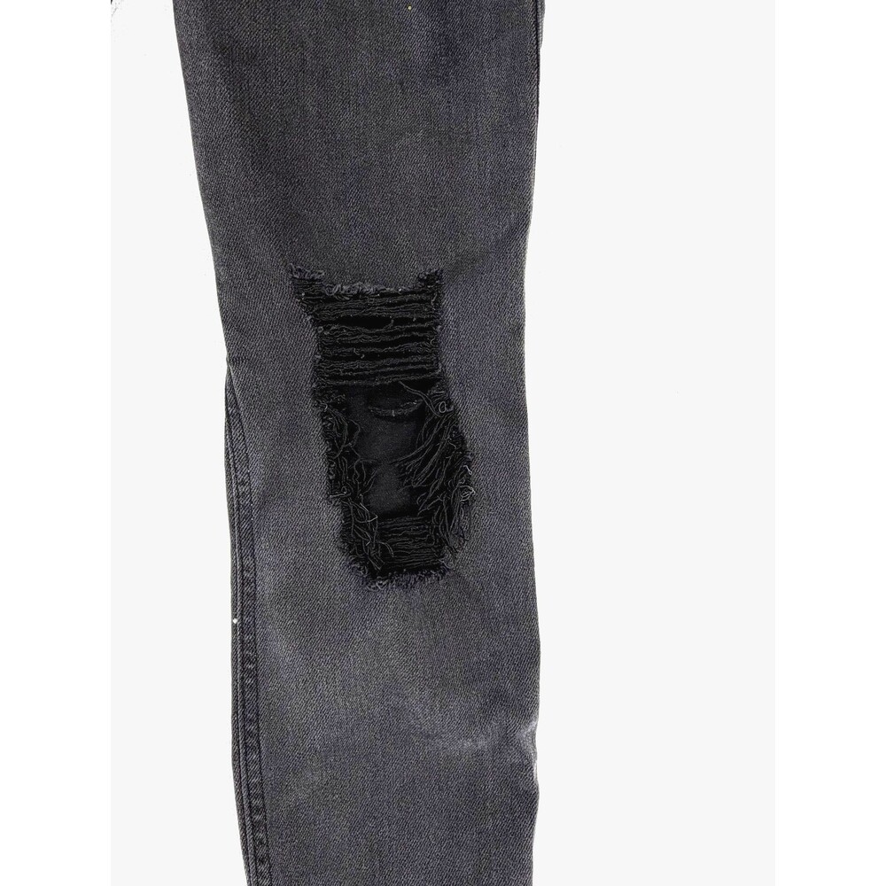 Hollister Jeans Women Size 3S Black Ripped Distressed Low Rise Skinny Denim Gray - Picture 8 of 9